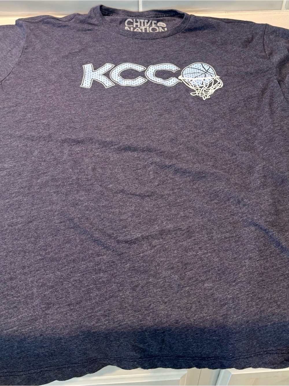 KCCO (Keep Calm and Chive on) Basketball t shirt. Unique!